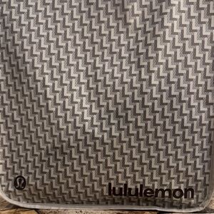 Lululemon Gray New Design Pattern Shopping Bag 14 w x16 h